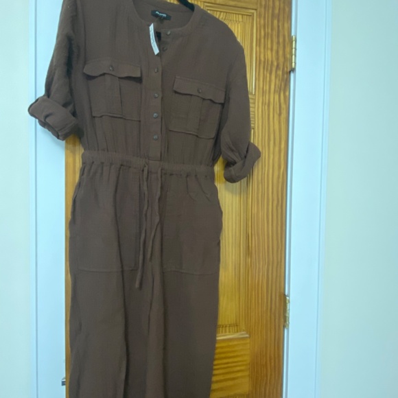 Brand New Madewell Lightspun Tapered-leg jumpsuit - Picture 5 of 6